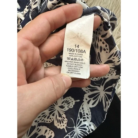 Kate Spade 100% Cotton Butterfly Women Shirt - Picture 5 of 5